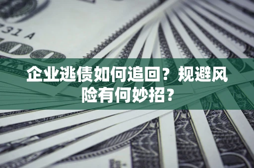 武汉企业逃债如何追回？规避风险有何妙招？