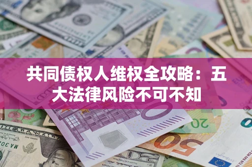 武汉共同债权人维权全攻略：五大法律风险不可不知