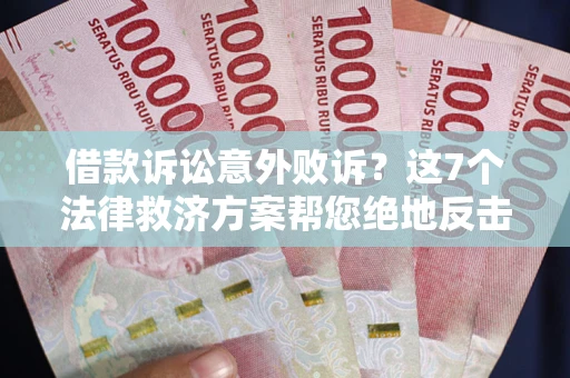 武汉借款诉讼意外败诉？这7个法律救济方案帮您绝地反击！