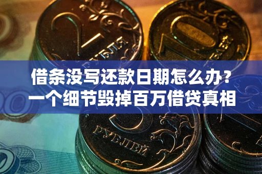 武汉借条没写还款日期怎么办？一个细节毁掉百万借贷真相