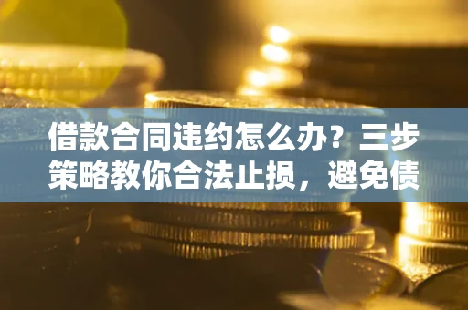 武汉借款合同违约怎么办？三步策略教你合法止损，避免债务危机升级