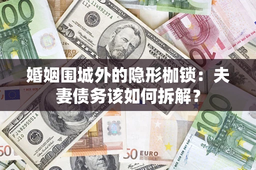 武汉婚姻围城外的隐形枷锁：夫妻债务该如何拆解？
