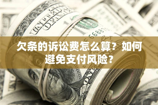 武汉欠条的诉讼费怎么算？如何避免支付风险？