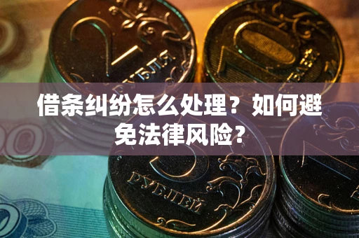 武汉借条纠纷怎么处理？如何避免法律风险？